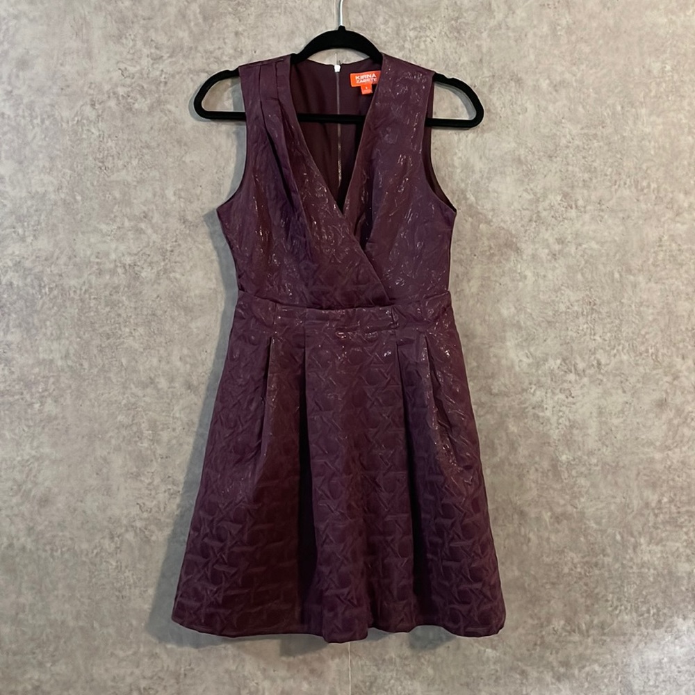 Kirna Zabete Geometric Sleeveless Dress